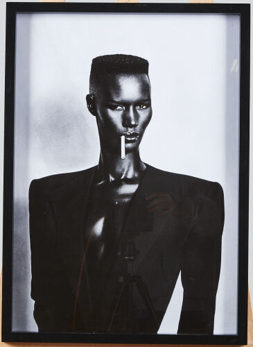 A Grace Jones Smoking Cigarette Photo