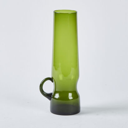 A Holmegaard Style Tall Green Pitcher