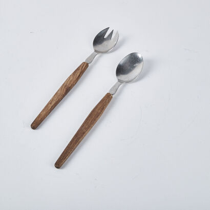 A Pair Of Vintage Lundtofte Salad Servers