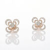 14ct White / Rose Gold, 1.00ct Diamond Flower Stud Earrings