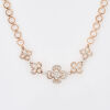 14ct White / Rose Gold, Modern, 1.42ct Diamond Floral Necklace