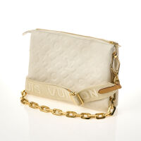 Louis Vuitton Creme Monogram Coussin PM Bag