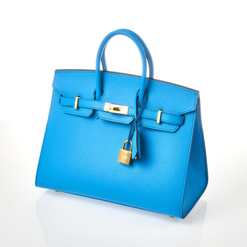 Herm&egrave;s Bleu Frida Epsom Sellier Birkin 25