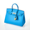 Herm&egrave;s Bleu Frida Epsom Sellier Birkin 25