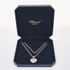 18ct White Gold, 40cm Chopard Happy Diamonds Heart Pendant Necklace - 2