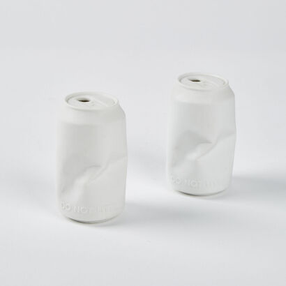 A Pair Of Rosenthal Do Not litter Ceramic Cans