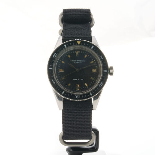 Extremely Rare, Stainless, 39mm Girard Perregaux Gyromatic Deep Diver Gents Wristwatch