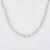 18ct White Gold, 11.25ct Diamond Demi-riviere Graduated Necklace