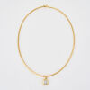 18ct Yellow Gold / Platinum, 1.02ct Diamond Pendant and Chain - 2