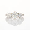 18ct White Gold, 2.01ct Modern Three Stone Diamond Ring