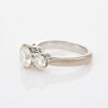 18ct White Gold, 2.01ct Modern Three Stone Diamond Ring - 2