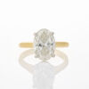 18ct Yellow Gold / Platinum, 3.01cts Oval Solitaire Diamond Ring