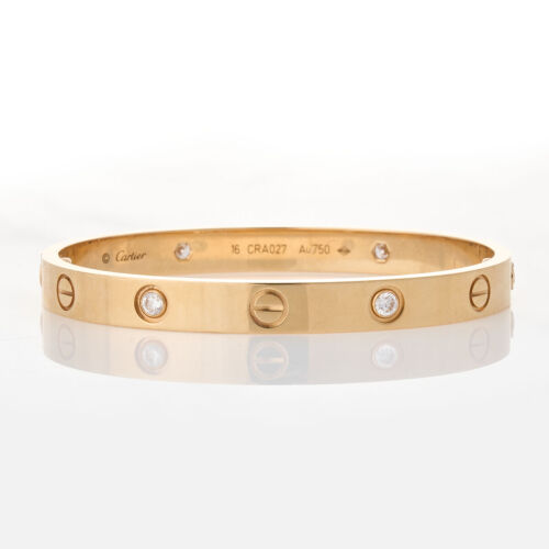 Cartier, 18ct Rose Gold, Diamond Set Love Bracelet