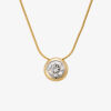 18ct Yellow Gold / Platinum, 1.25ct Diamond Pendant Necklace