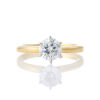 18ct Yellow Gold / Platinum 1.02ct Diamond Solitaire Ring