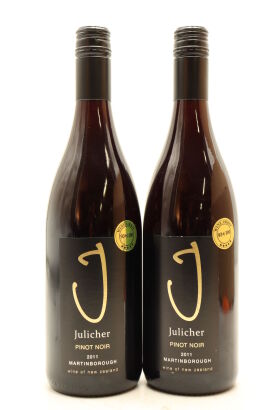 (2) 2011 Julicher Pinot Noir, Martinborough