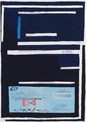 ANDREW MCLEOD untitled (Cheque)