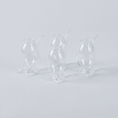 A Set Of Four Handblown Port Sippers