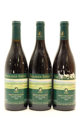 (3) 2002 Palliser Estate Pinot Noir, Martinborough