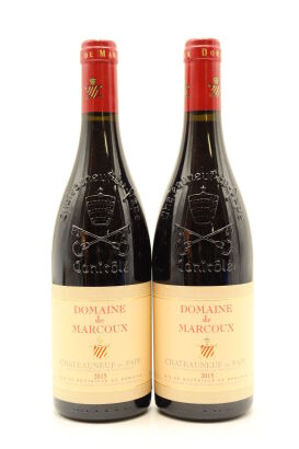 (2) 2015 Domaine de Marcoux Chateauneuf-du-Pape, Rhone