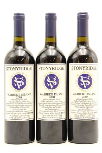 (3) 2008 Stonyridge Vineyard Larose, Waiheke Island