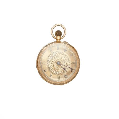 Small Gold Pendant Watch