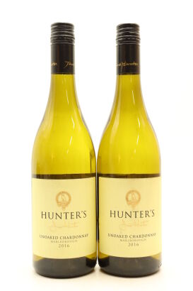 (2) 2016 Hunter's Unoaked Chardonnay, Marlborough