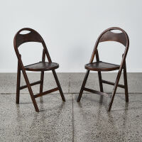 A Pair Of Thonet B751 Folding Chairs Circa 1920s