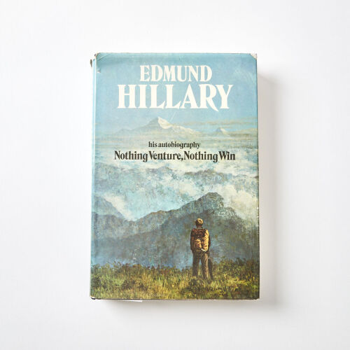 A Signed Copy of Nothing Venture, Nothing Win by Edmund Hillary