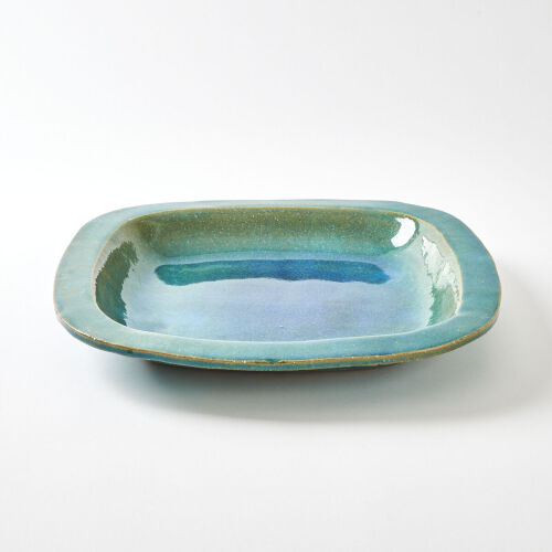 A Large Len Castle Earthenware Platter
