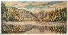 A Feltex Picture Rug of 'Lake Matheson New Zealand'