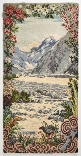 A Feltex Picture Rug Aoraki 'Mount Cook'