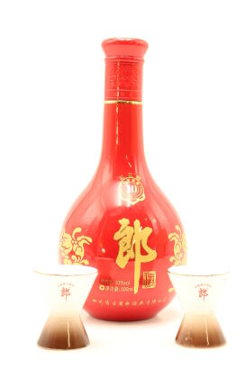 (1) Sichuan Hong Hua Lang 10 Year Old Baijiu with 2 Glass, 53% ABV, 500ml