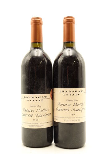(2) 1996 Bradshaw Estate Reserve Merlot - Cabernet Sauvignon, Hawke's Bay