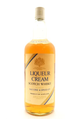 (1) Saccone & Speed Liqueur Cream Scotch Whisky, 42.8% ABV, 1125ml
