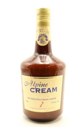 (1) Alpine Cream Butterscotch Cream Liqueur, 17.5% ABV, 750ml