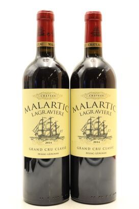 (2) 2014 Chateau Malartic Lagraviere, Pessac-Leognan [JR17] [WE96]