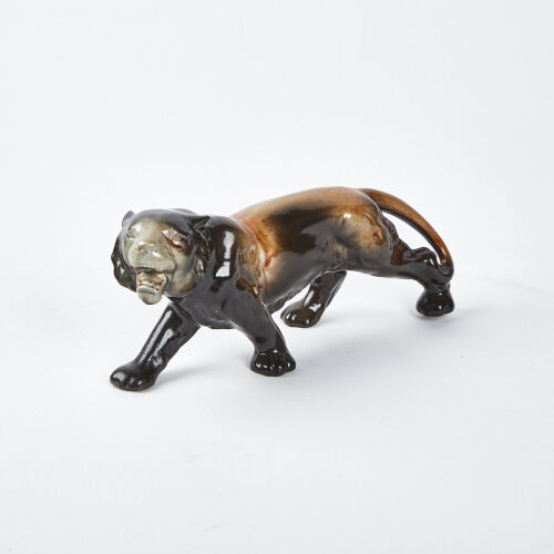 A Ceramic Tiger Figure