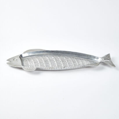 An Aluminium Fish Serving Platter