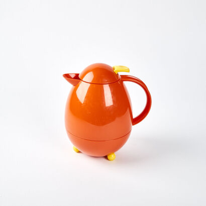 A Leifheit Columbus Orange Plastic Insulated Pitcher