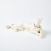 An Albino Ceramic Panther By Cera-Rose