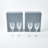 A Set Of Four Lalique Angel Champagne Glasses - 4