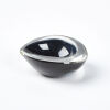 A Nuutajarvi Notsjo Kaj Franck Black Glass Bowl - Signed C1960s