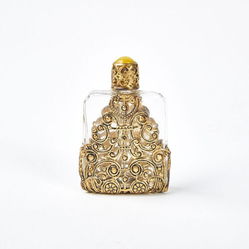 An Antique Czech Handmade Perfume Bottle