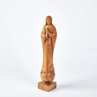 A Large Folk Art Carved Madonna Signed By Nawalli