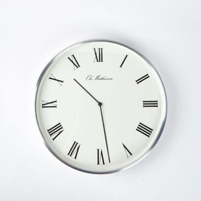 An Ole Mathieson Wall Clock Made In Denmark