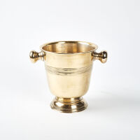 A Vintage Brass Air NZ/Shell Champagne Bucket. Stamped With The Air NZ and Shell Logo