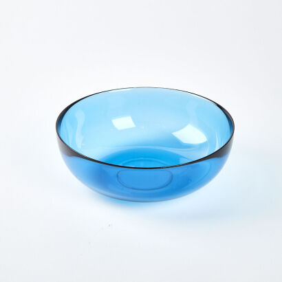 A Large Fuga Art Glass Bowl Sven Palmqvist For Orrefors