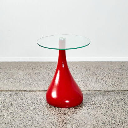 A Contemporary Teardrop Base Side Table