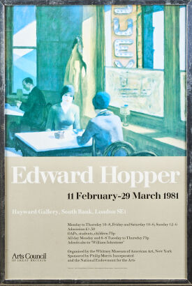 An Original Edward Hopper Exhibition Poster c.1981